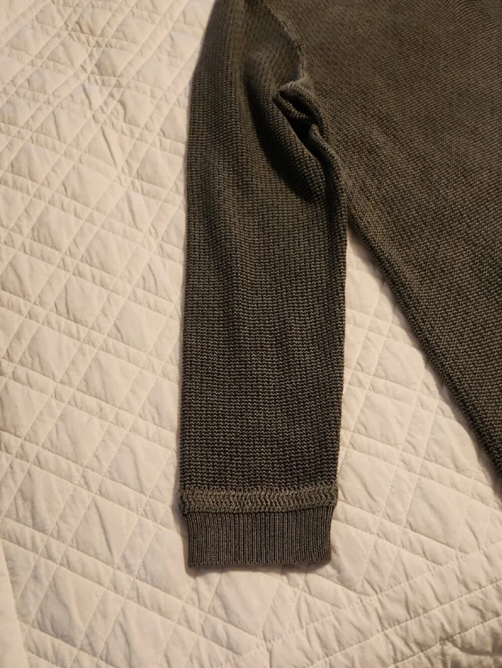 Carbon2Cobalt Men's  Quarter-Zip Knit Sweater, size XL